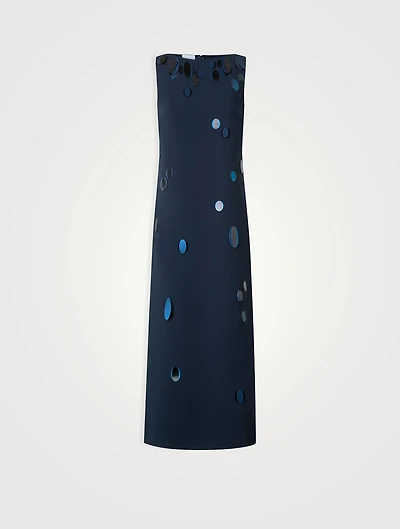 Dropping Dots Crêpe Dress