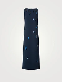 Dropping Dots Crêpe Dress