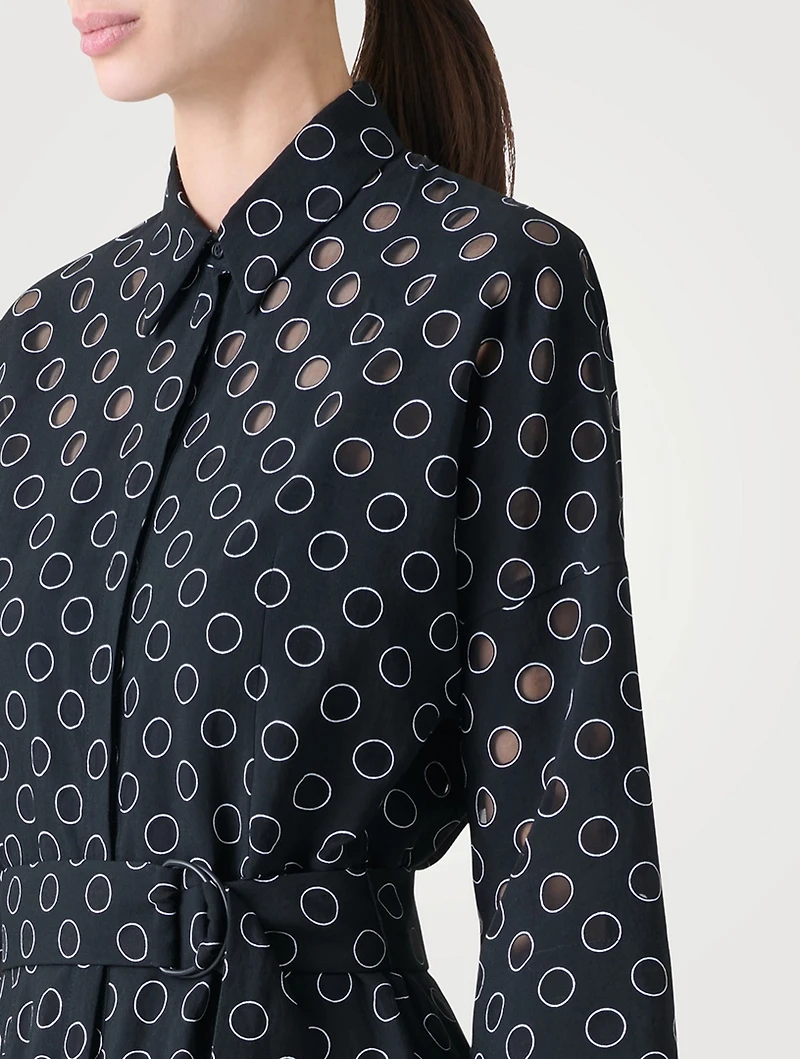 Polka Dot Shirt Dress