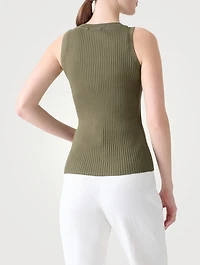 Twisted Cotton Rib Tank Top