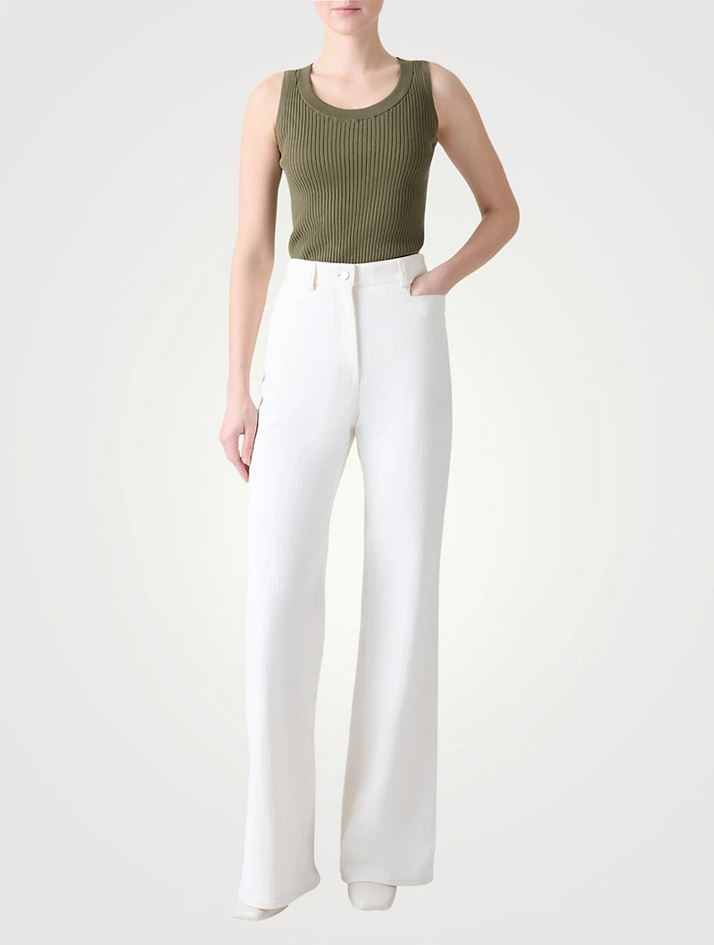 Twisted Cotton Rib Tank Top