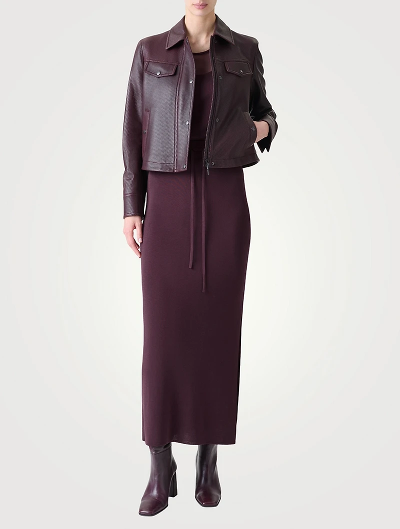 Pindot Leather Jacket