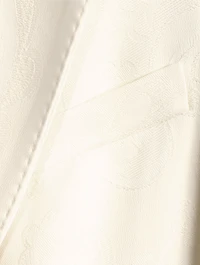 Twist-Back Paisley Jacquard Blazer