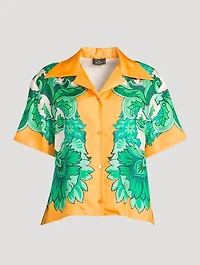 Silk Shirt Paisley Print