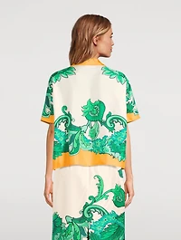 Silk Shirt Paisley Print