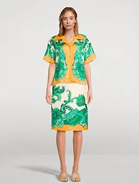 Silk Shirt Paisley Print