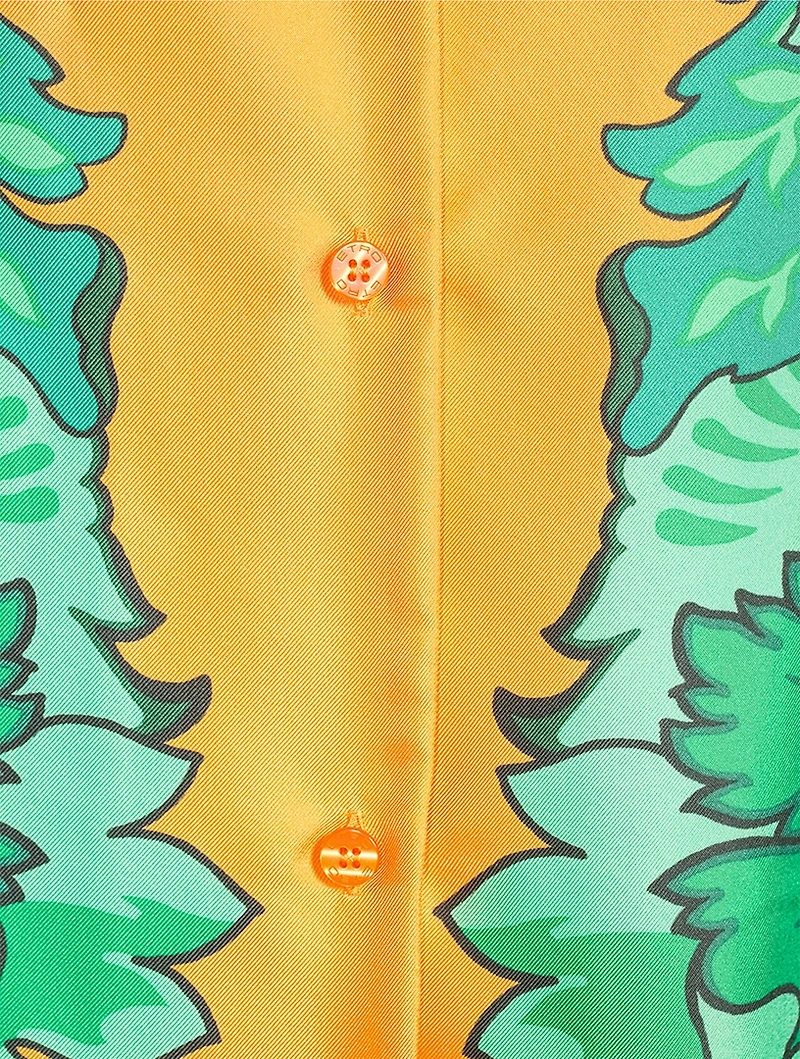 Silk Shirt Paisley Print