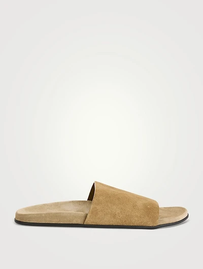 Hugh Suede Slide Sandals