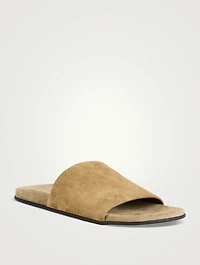 Hugh Suede Slide Sandals