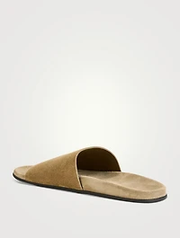 Hugh Suede Slide Sandals