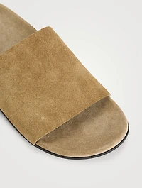 Hugh Suede Slide Sandals