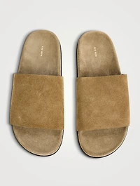 Hugh Suede Slide Sandals