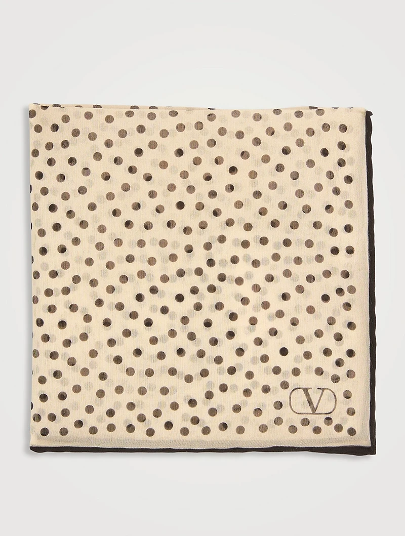 Silk Polka Dot Pocket Square