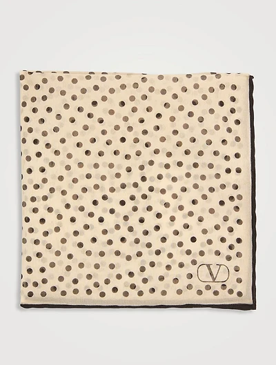 Silk Polka Dot Pocket Square