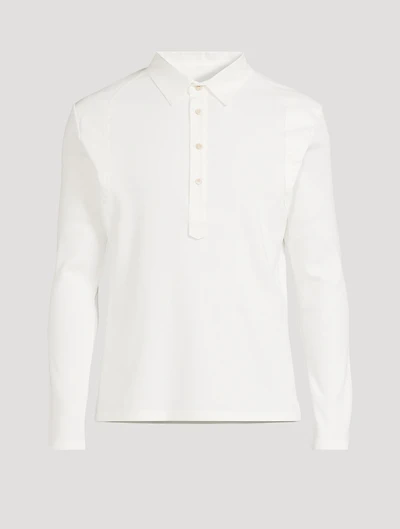 Dub Ribbed Jersey Long-Sleeve Polo