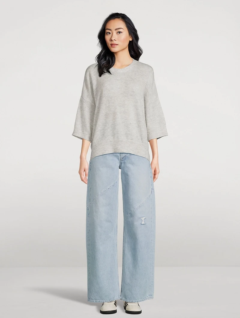 Short-Sleeve Sweater