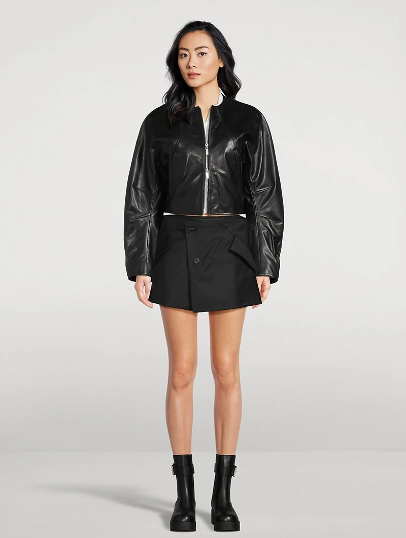 Articulated Leather Jacket