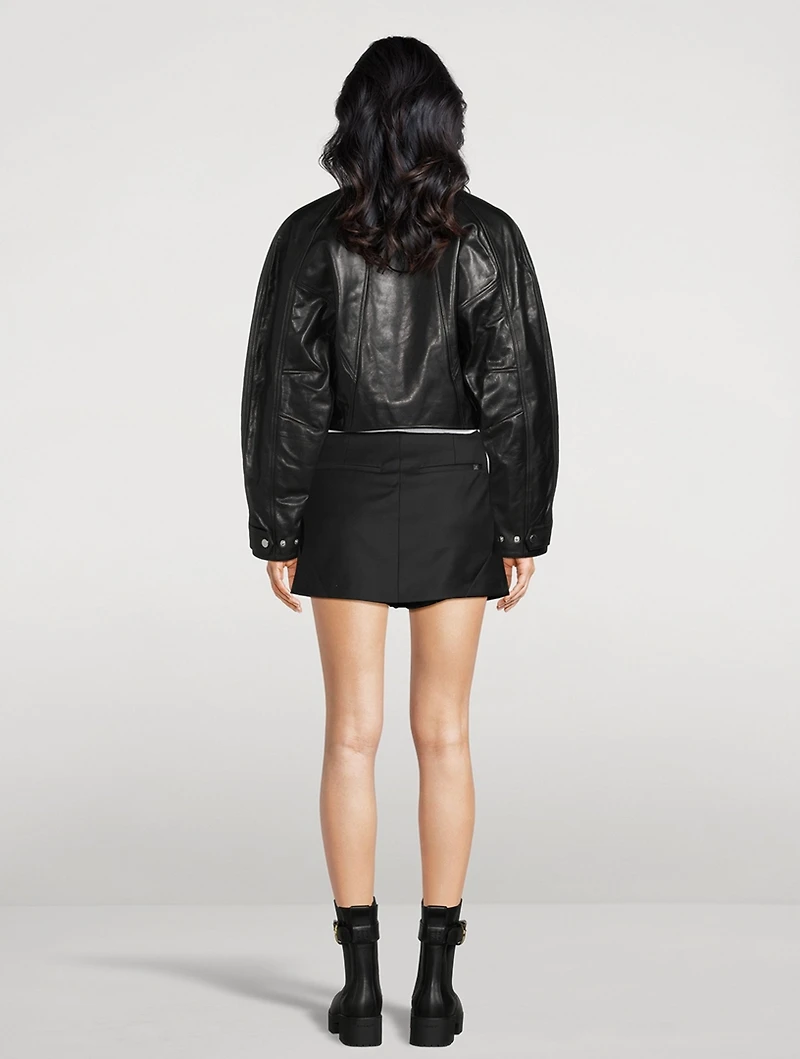 Articulated Leather Jacket