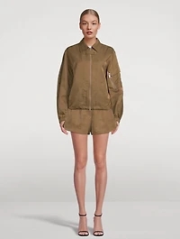 Creased MA1 Bomber Jacket