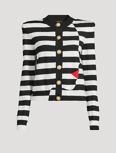 Marinière Jacquard Cardigan
