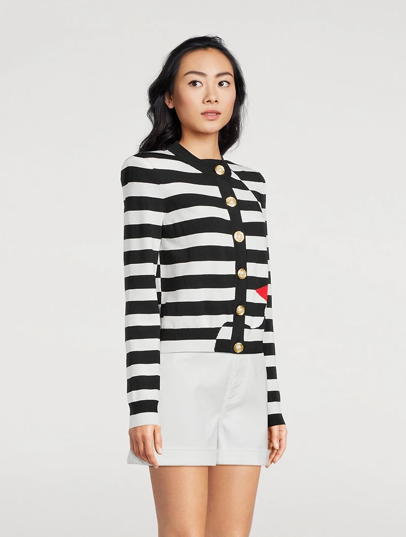 Marinière Jacquard Cardigan