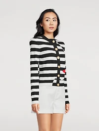 Marinière Jacquard Cardigan