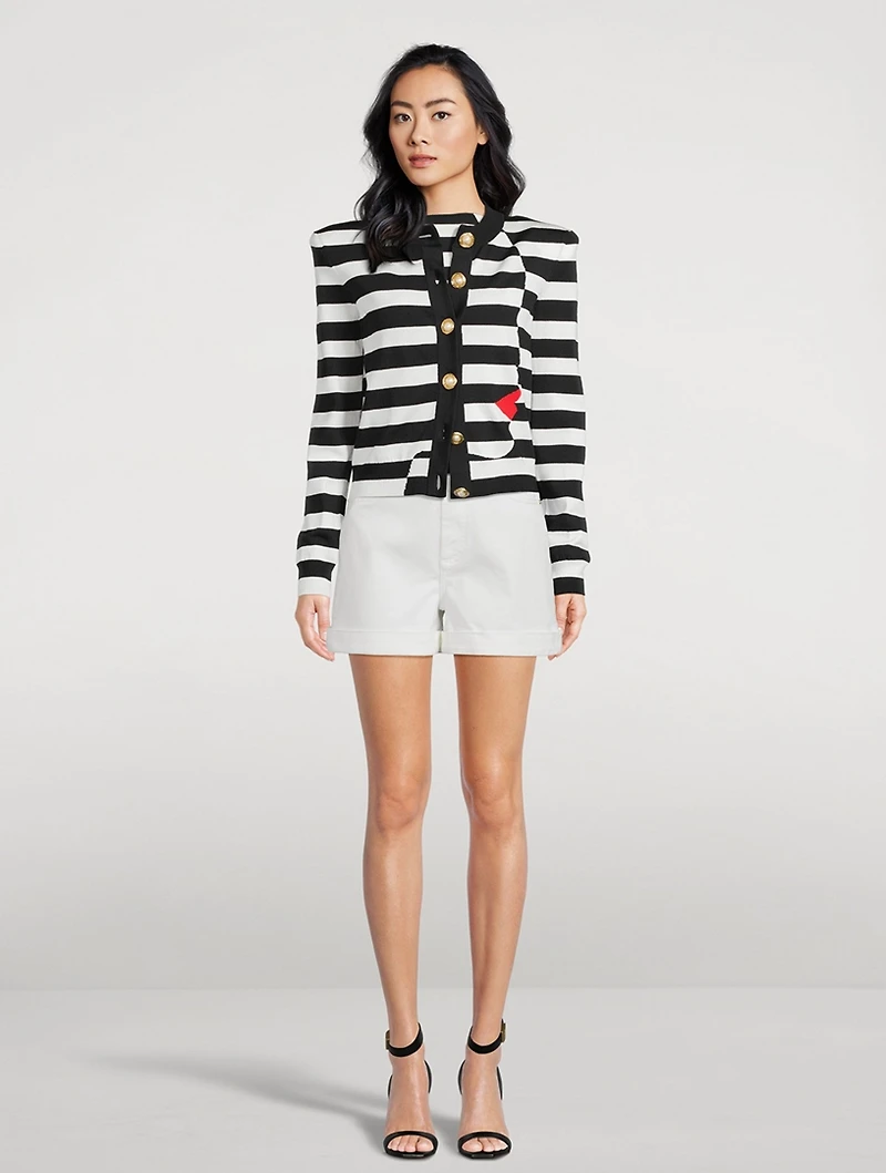 Marinière Jacquard Cardigan