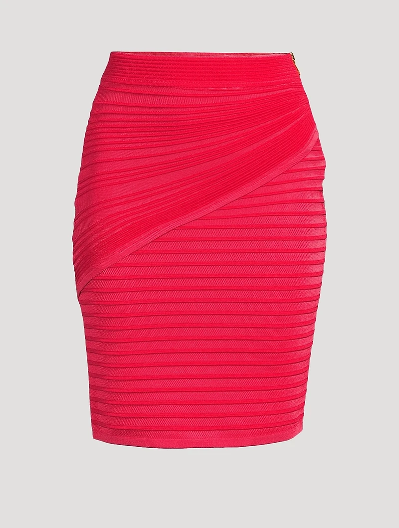 Pleated Pencil Skirt