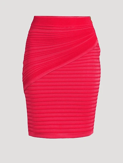 Pleated Pencil Skirt