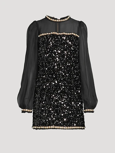Embellished Mini Dress