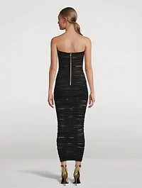 Embellished Strapless Dress