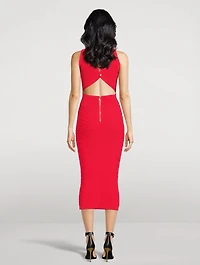 Rib-Knit Midi Dress