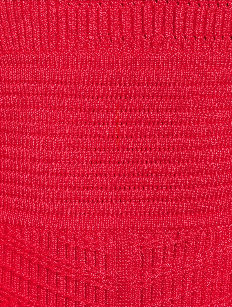 Rib-Knit Midi Dress