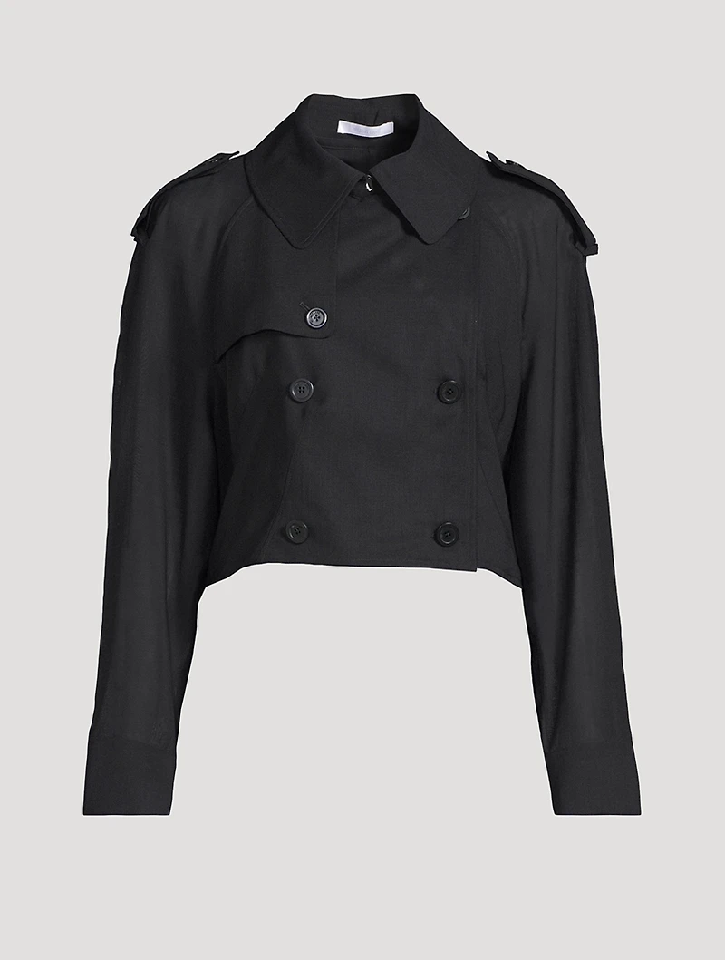 Cropped Trench Coat