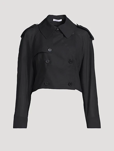 Cropped Trench Coat