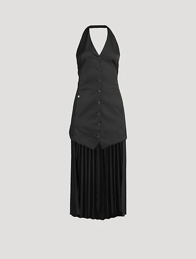 Layered Halter Vest Dress