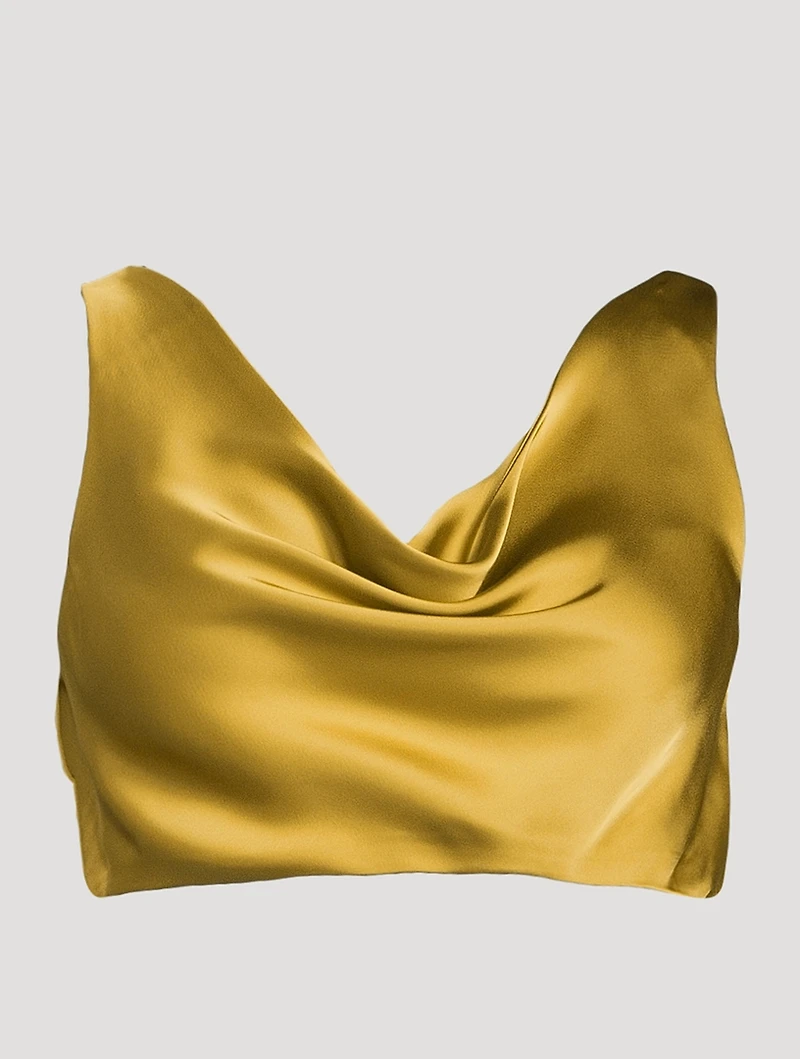 Maria Satin Crop Top