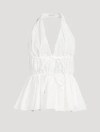 Ceana Poplin Halter Top
