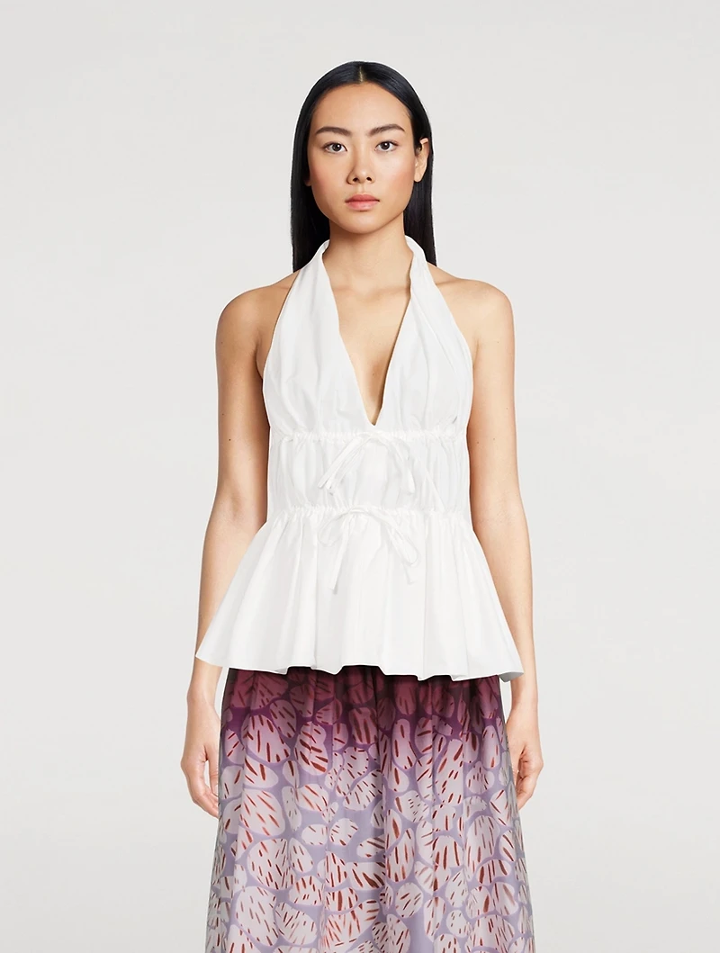 Ceana Poplin Halter Top