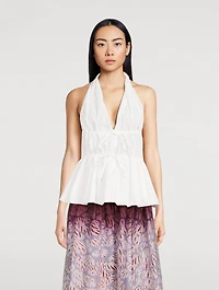 Ceana Poplin Halter Top