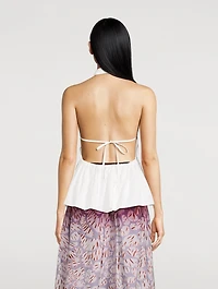Ceana Poplin Halter Top