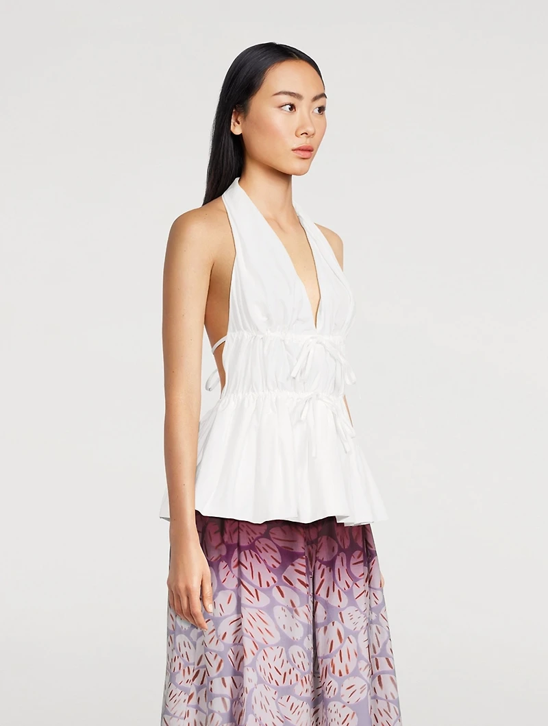 Ceana Poplin Halter Top