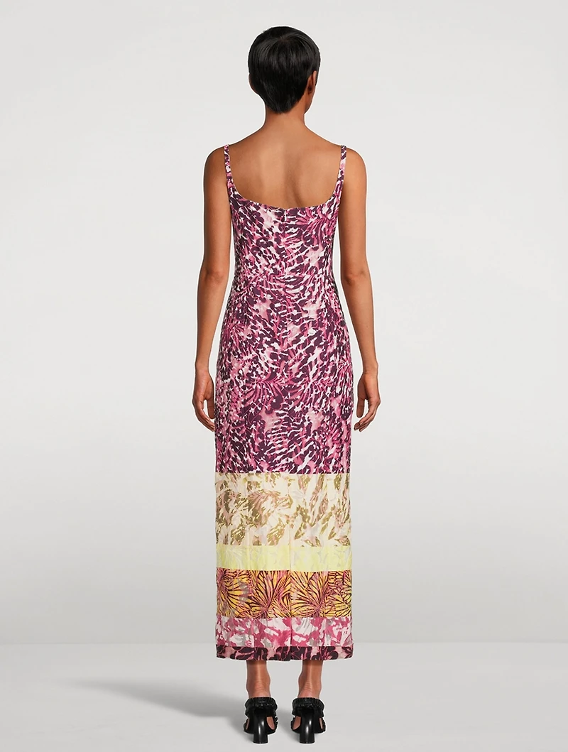 Debano Mixed-Print Dress