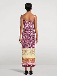 Debano Mixed-Print Dress