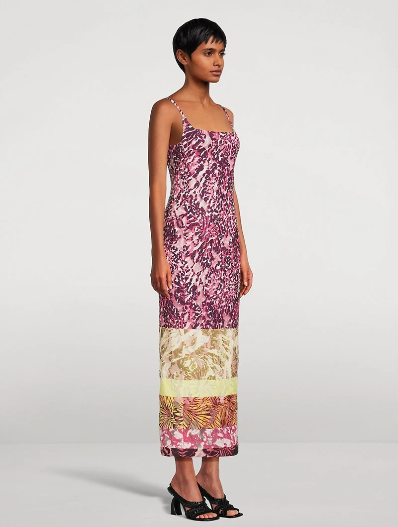 Debano Mixed-Print Dress