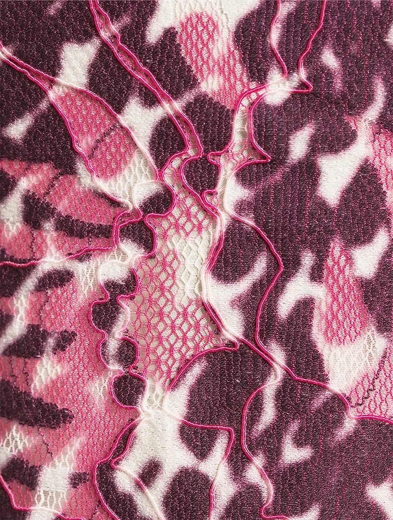 Debano Mixed-Print Dress