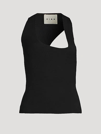 Asymmetric Racerback Tank Top
