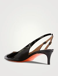 Audrey Patent Leather Slingback Pumps