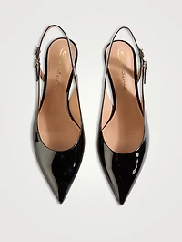 Audrey Patent Leather Slingback Pumps