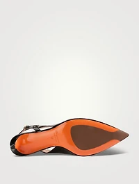 Audrey Patent Leather Slingback Pumps